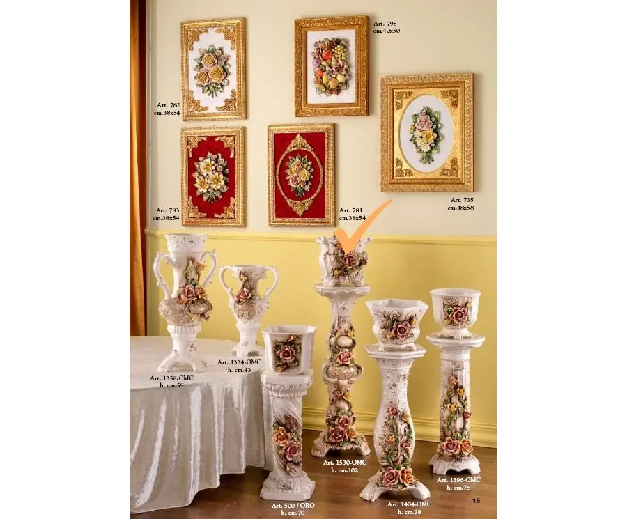 obrazek 1 Ceramiczny obraz z czerwonym tłem
