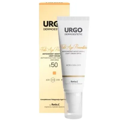 Zdjęcie Urgo Dermoestetic Foto Age Prevention Antyoksydacyjno-nawilżający lekki krem SPF50 45ml 45 ml