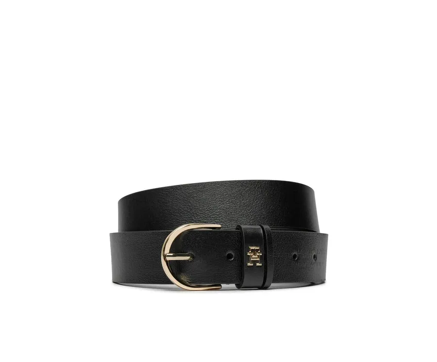 obrazek 1 Tommy Hilfiger Pasek Damski Essential Effortless 3.5 AW0AW16837 Czarny