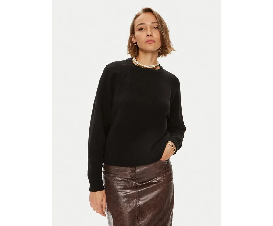 obrazek 1 Weekend Max Mara Sweter Gabbia 24253661 Czarny Relaxed Fit