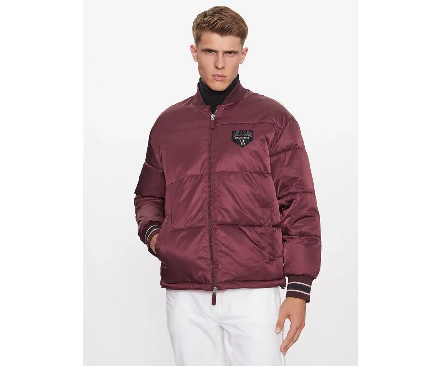 obrazek 1 Armani Exchange Kurtka bomber 6RZB23 ZNJ7Z 14AU Bordowy Regular Fit