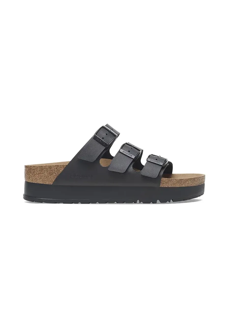 obrazek 1 Birkenstock klapki Florida III Flex Platform BF damskie kolor czarny na platformie 1029737