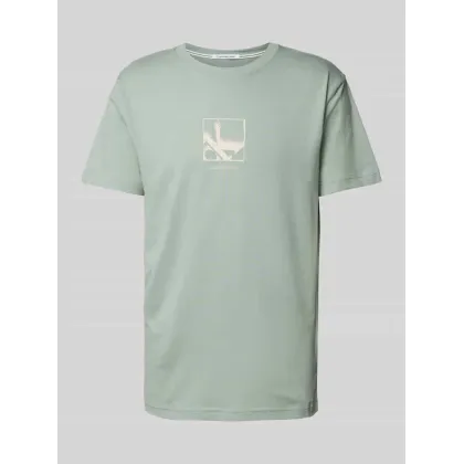 Zdjęcie T-shirt z nadrukiem z logo model ‘GRID BOX’