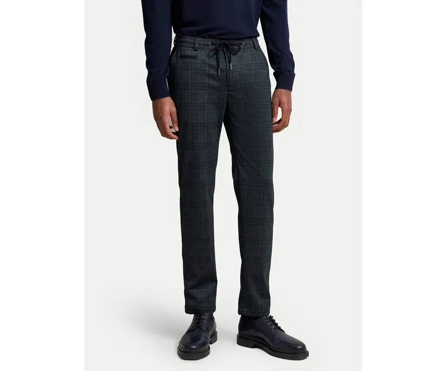 obrazek 1 Bugatti Chinosy 4036 66898B Granatowy Slim Fit