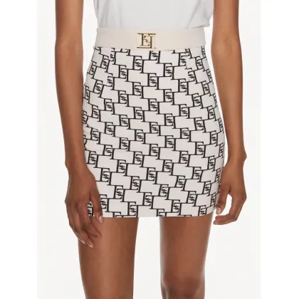 Zdjęcie Elisabetta Franchi Spódnica mini GO-S03-41E2-V250 Écru Regular Fit
