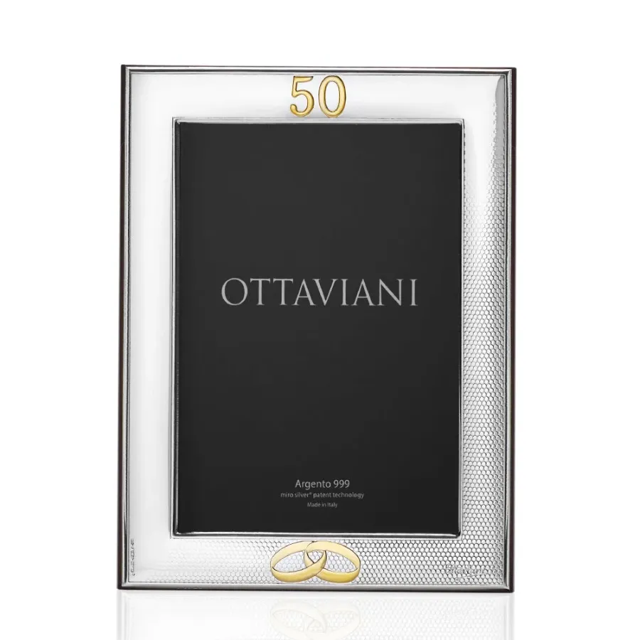 obrazek 1 Stylowa ramka na fotografie „50 lat małżeństwa” o wymiarach 18×24 cm