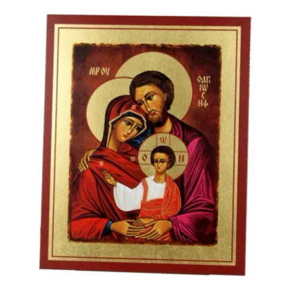 Zdjęcie Wyjątkowa Ikona Złocona Święta Rodzina 15x19 cm