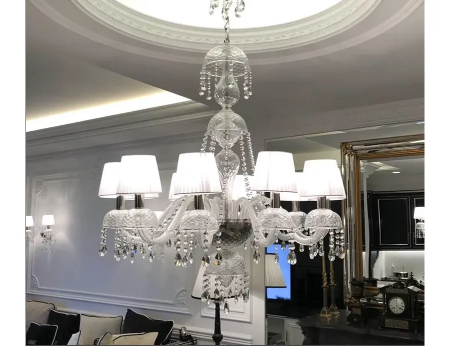 obrazek 1 Elegancki żyrandol ze szkła murano w stylu weneckim do salonu