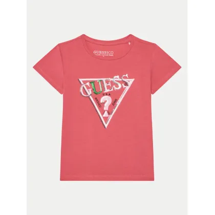 Zdjęcie Guess T-Shirt K5RI16 K6YW4 Różowy Regular Fit