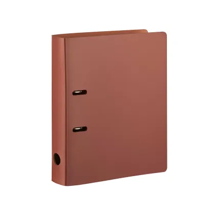 Zdjęcie Bordowy skórzany segregator na dokumenty 32х29x5 cm