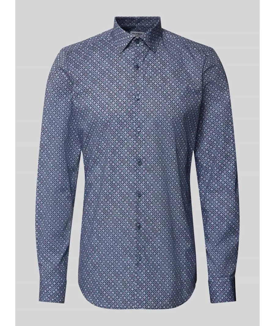 obrazek 1 Koszula biznesowa o kroju slim fit z kołnierzykiem typu kent model ‘New York’