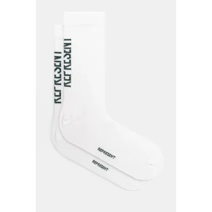 Zdjęcie Represent skarpetki Logo Socks 2 Pack 2-pack męskie kolor biały MLM8865.39
