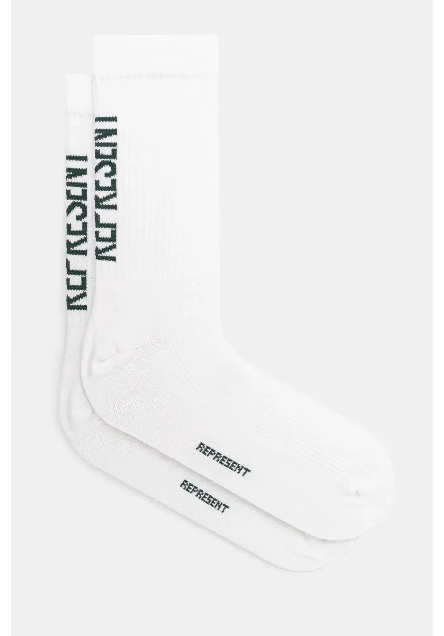 obrazek 1 Represent skarpetki Logo Socks 2 Pack 2-pack męskie kolor biały MLM8865.39