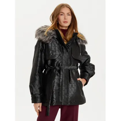 Zdjęcie Guess Parka Elly W4BL35 WFIR2 Czarny Regular Fit