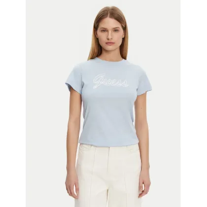 Zdjęcie Guess T-Shirt V5GI02 K9RM1 Błękitny Slim Fit