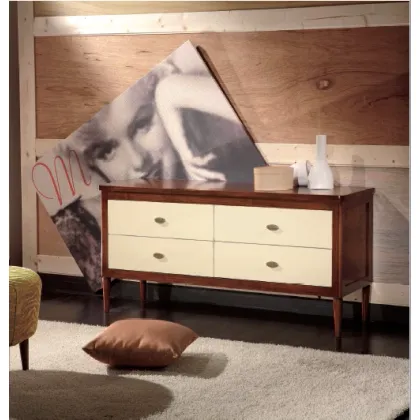 Zdjęcie Oryginalna, włoska komoda z czterema szufladami - Fratelli Mirandola