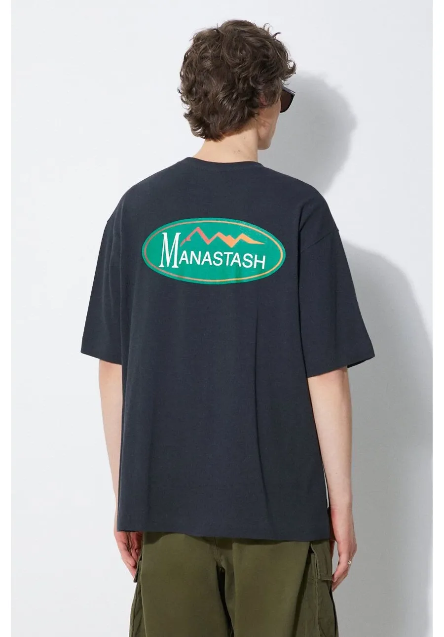obrazek 1 Manastash t-shirt Hemp Original Logo męski kolor czarny z nadrukiem 7924134002