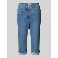 Zdjęcie Jeansy capri o kroju slim fit z wpuszczanymi kieszeniami model ‘Laura’