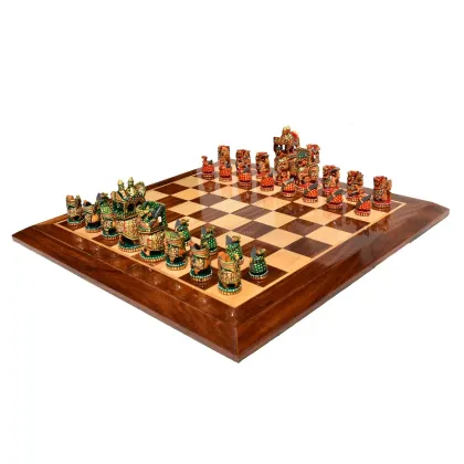 Zdjęcie Nadzwyczajna kolekcja Ambawari do gry w szachy idealna na prezent - The Chess Empire