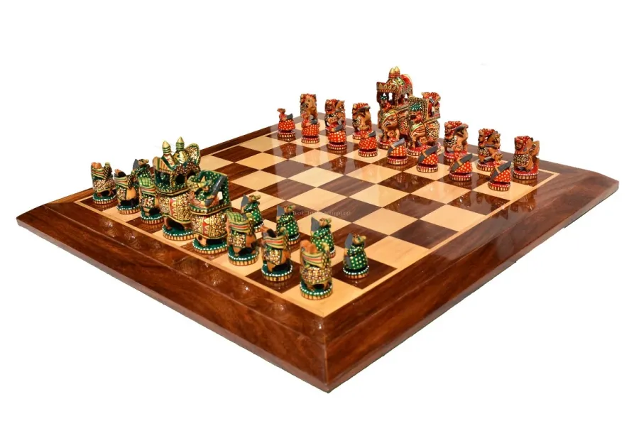 obrazek 1 Nadzwyczajna kolekcja Ambawari do gry w szachy idealna na prezent - The Chess Empire