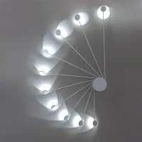 Picture Elegant wall lamp, ceiling lamp Helix 10x2W, 2100lm, 3000K