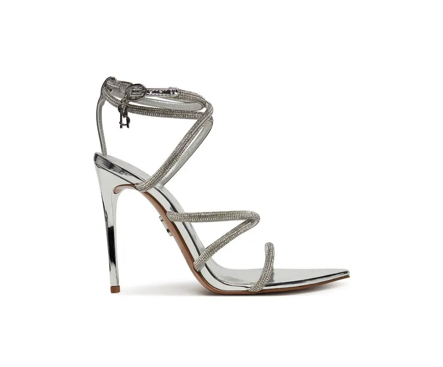 obrazek 1 Steve Madden Sandały Sky High SM11003639 Srebrny