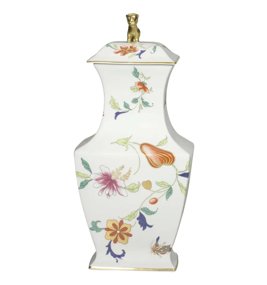 obrazek 1 Porcelanowy duży orientalny dzbanek z motywem kwiatowym - Vista Alegre
