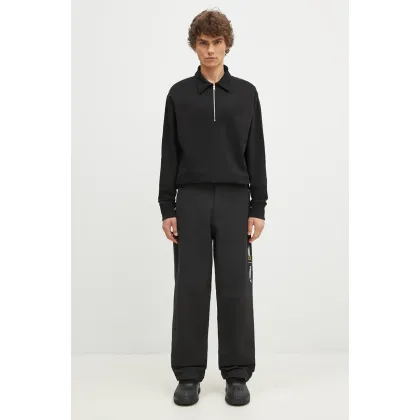 Zdjęcie Norse Projects bluza bawełniana Ketel Relaxed Organic NORSE Logo Half Zip męska kolor czarny gładka N20.1369.9999