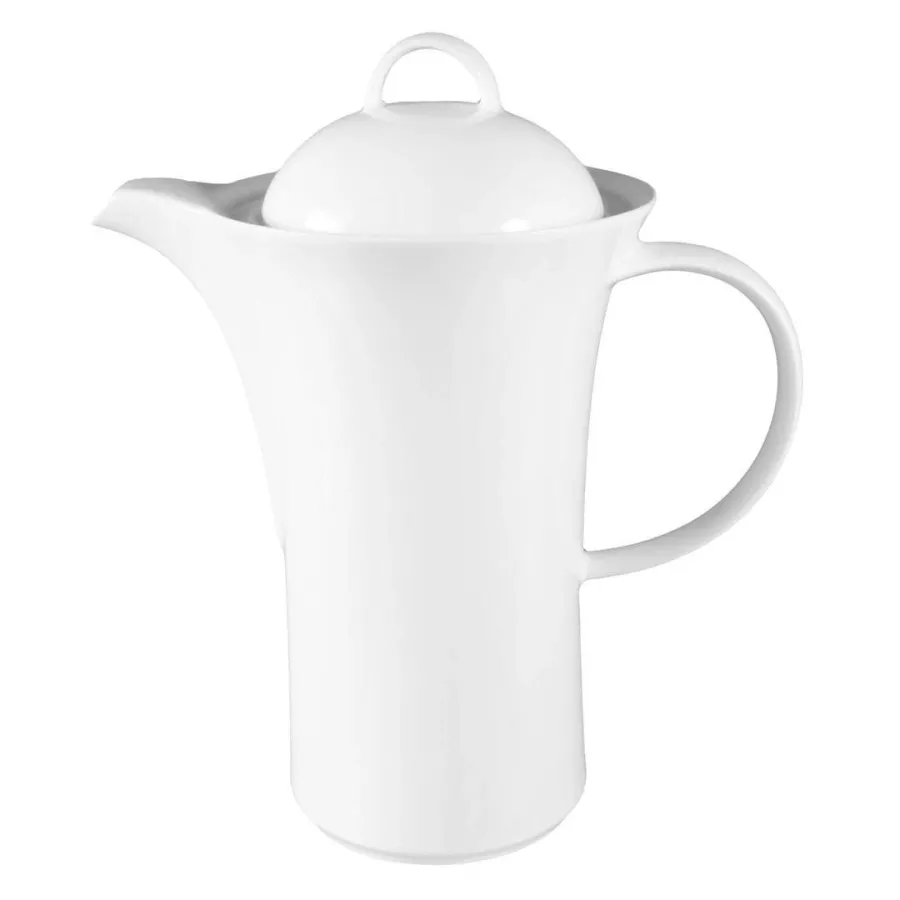 obrazek 1 Ekskluzywny biały porcelanowy dzbanek do kawy z Niemiec - Tettau