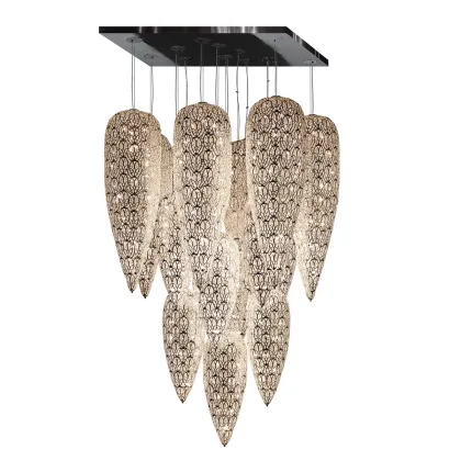 Zdjęcie Duży luksusowy żyrandol włoskiej marki VG do nowoczesnych i klasycznych wnętrz