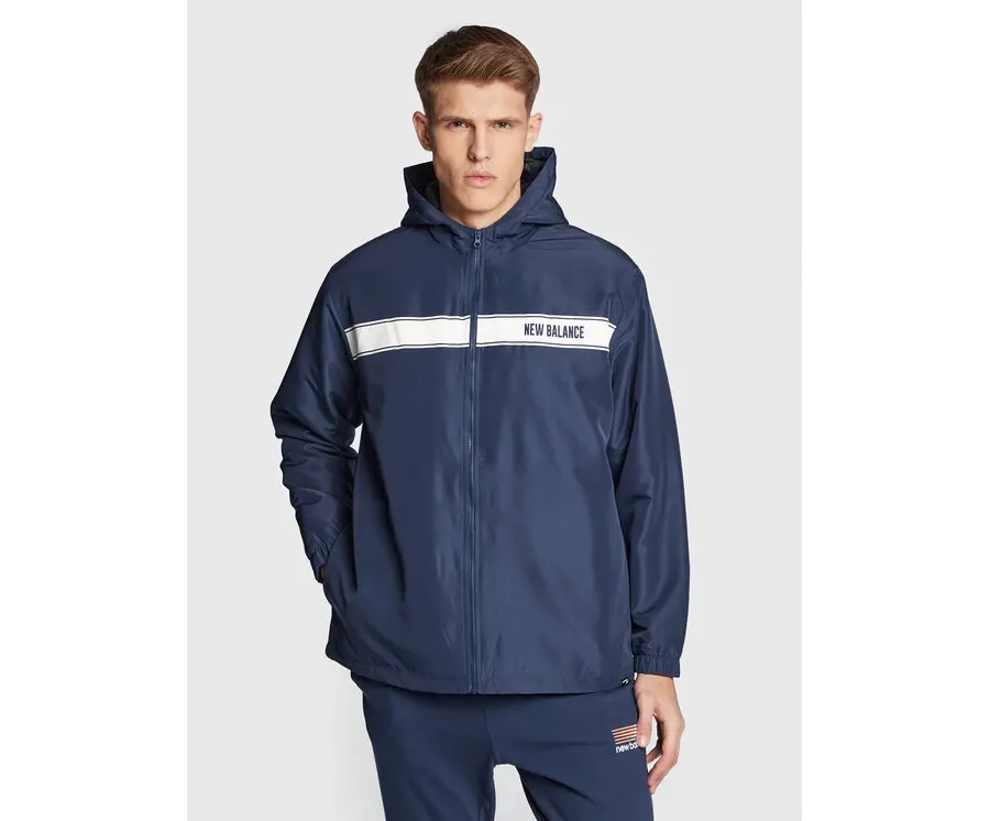 obrazek 1 New Balance Kurtka przejściowa MJ23901 Granatowy Relaxed Fit