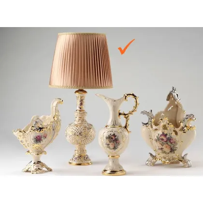 Picture An interesting lamp made of ceramics