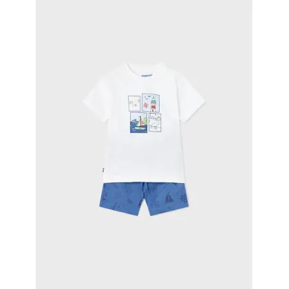 Zdjęcie Mayoral Komplet t-shirt i spodenki 1647 Kolorowy Regular Fit