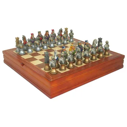 Zdjęcie Zestaw szachowy szachownica+ checker + figury