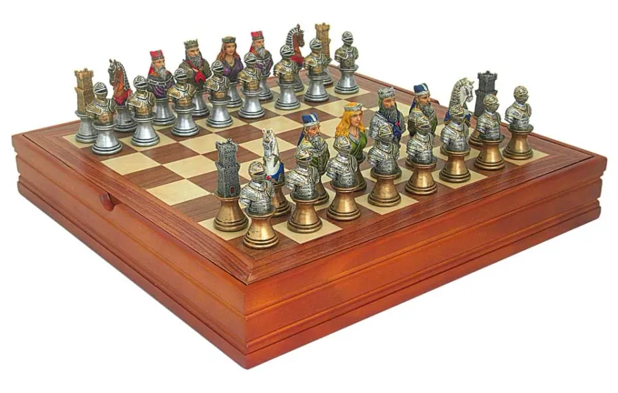 obrazek 1 Zestaw szachowy szachownica+ checker + figury