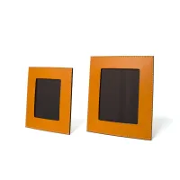 Picture Beautiful leather vertical frame 19×22 cm
