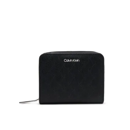 Zdjęcie Calvin Klein Mały Portfel Damski Ck Must Medium Zip Around_Mono K60K612942 Czarny