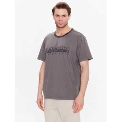 Zdjęcie Napapijri T-Shirt S-Santiago NP0A4H2J Szary Regular Fit