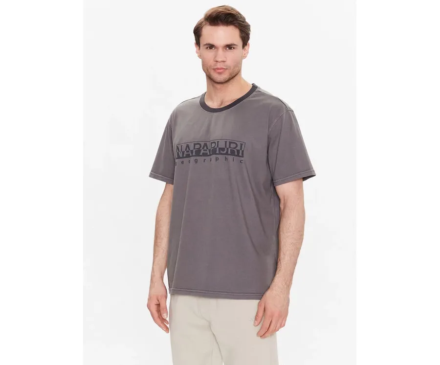 obrazek 1 Napapijri T-Shirt S-Santiago NP0A4H2J Szary Regular Fit