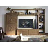 Picture Italian classic shelf with 2 cabinets and 2 drawers for unique interiors - Cantiero