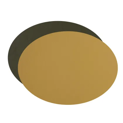 Zdjęcie Owalna skórzana podkładka na stół 47,5x35 cm wykonana z naturalnej skóry