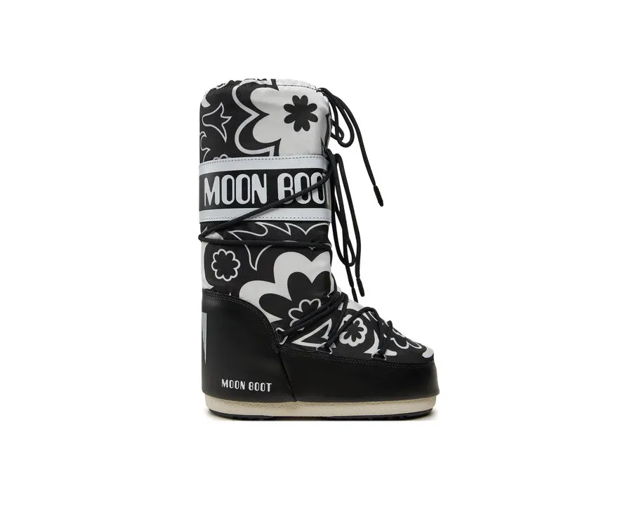 obrazek 1 Moon Boot Śniegowce Mb Icon Flower 80D1402940 Czarny
