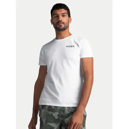 Zdjęcie Petrol Industries T-Shirt M-1040-TSR635 Biały Regular Fit