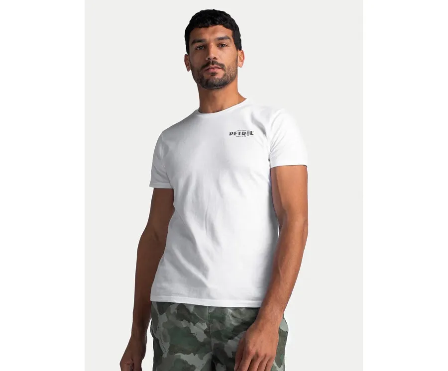 obrazek 1 Petrol Industries T-Shirt M-1040-TSR635 Biały Regular Fit