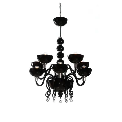 Zdjęcie Włoski żyrandol wykonany ze szkła murano do nowoczesnych wnętrz