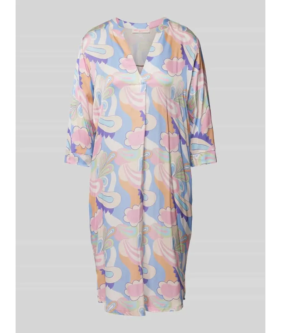 obrazek 1 Sukienka o długości do kolan z nadrukiem na całej powierzchni