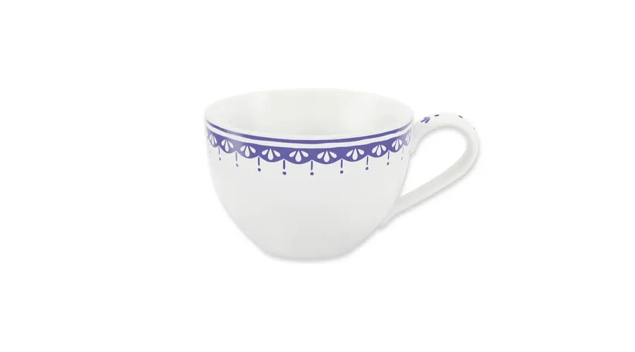 obrazek 1 Wyjątkowa filiżanka z porcelany zdobiona delikatnym niebieskim ornamentem – wariant 2 – Leander
