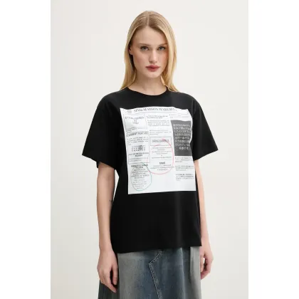 Zdjęcie MM6 Maison Margiela t-shirt bawełniany damski kolor czarny S52GC0337.S24312