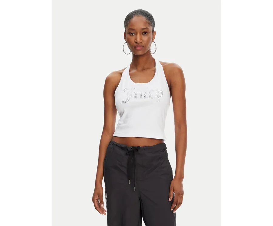 obrazek 1 Juicy Couture Top Tied JCWCT125306 Biały Slim Fit