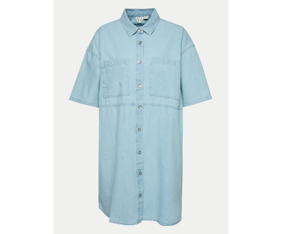 obrazek 1 Roxy Sukienka jeansowa Pacific Night ERJDD03005 Niebieski Relaxed Fit